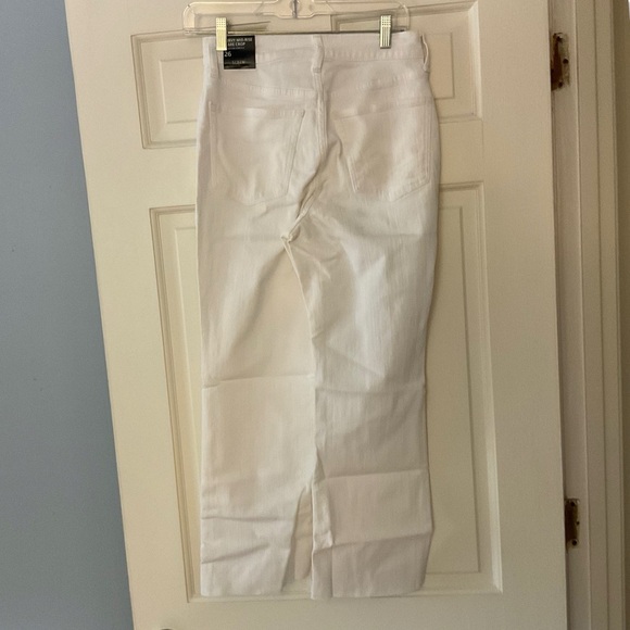 J.Crew Curvy mid-rise flare crop jean in signature stretch White Denim 26 NWT - Picture 9 of 12